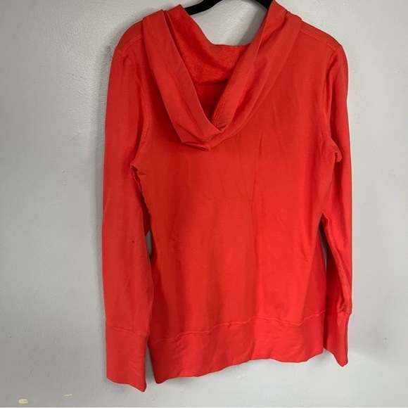 Bamboo by Brandwear Slim Fit Basic Casual Zip Up Hooded Jacket Orange Small - Picture 6 of 9